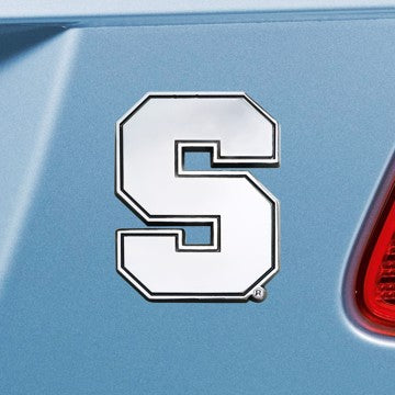 Wholesale-Syracuse Emblem Syracuse University Chrome Emblem 3"x3.2" - "Block S" Logo SKU: 25098