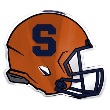 Wholesale-Syracuse Embossed Helmet Emblem Syracuse University Embossed Helmet Emblem 3.25” x 3.25 - "Block S" Logo SKU: 60782