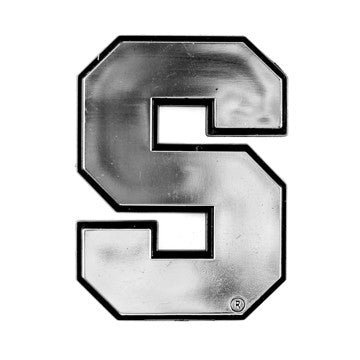 Wholesale-Syracuse Molded Chrome Emblem Syracuse University Molded Chrome Emblem 3.25” x 3.25 - "Block S" Logo SKU: 60374
