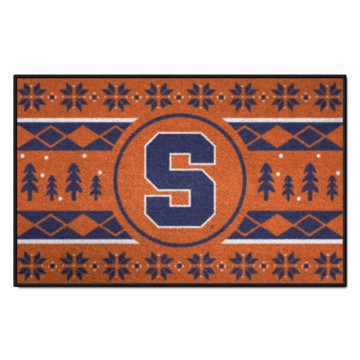 Wholesale-Syracuse Orange Holiday Sweater Starter Mat 19"x30" SKU: 25820