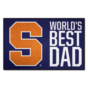 Wholesale-Syracuse Orange World's Best Dad Starter Mat 19"x30" SKU: 18229