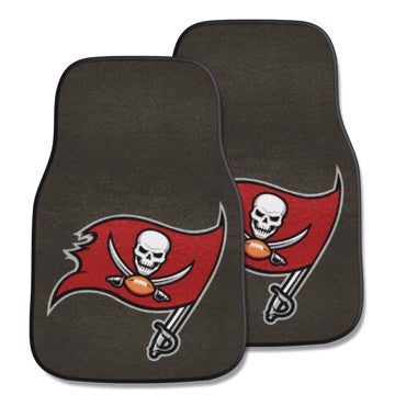 Wholesale-Tampa Bay Buccaneers 2-pc Carpet Car Mat Set NFL Auto Floor Mat - 2 piece Set - 17" x 27" SKU: 5855