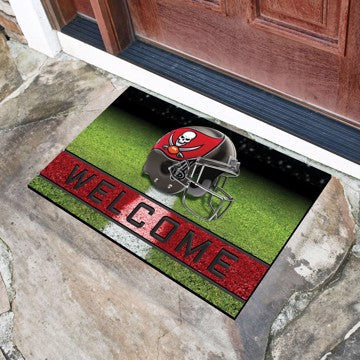 Wholesale-Tampa Bay Buccaneers Crumb Rubber Door Mat NFL Outdoor Door Mat - 18" x 30" SKU: 19962