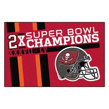 Wholesale-Tampa Bay Buccaneers Dynasty Starter Mat NFL Accent Rug - 19" x 30" SKU: 30881