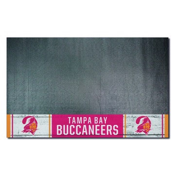 Wholesale-Tampa Bay Buccaneers Grill Mat - Retro Collection NFL Vinyl Mat - 26" x 42" SKU: 32674