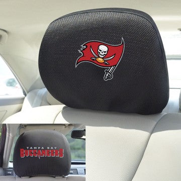 Wholesale-Tampa Bay Buccaneers Headrest Cover NFL Universal Fit - 10" x 13" SKU: 12517