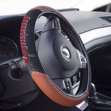 Wholesale-Tampa Bay Buccaneers Sports Grip Steering Wheel Cover NFL Universal Fit - 14.5" to 15.5" SKU: 62111