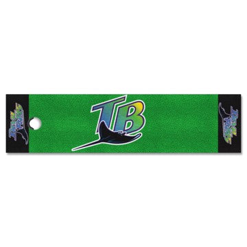 Wholesale-Tampa Bay Devil Rays Putting Green Mat - Retro Collection MLB 18" x 72" SKU: 2297