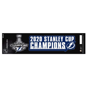 Wholesale-Tampa Bay Lightning 2020 Stanley Cup Champions Team Slogan Decal NHL 1 piece -3" x 12" (footprint) (total) SKU: 29247
