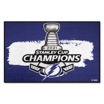 Wholesale-Tampa Bay Lightning Championship Starter Mat NHL Accent Rug - 19" x 30" SKU: 31639