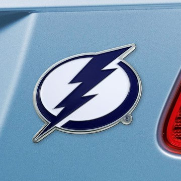 Wholesale-Tampa Bay Lightning Emblem NHL Exterior Auto Accessory - Color Emblem - 2" x 3.2" SKU: 25110