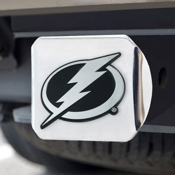 Wholesale-Tampa Bay Lightning Hitch Cover NHL Chrome Emblem on Chrome Hitch - 3.4" x 4" SKU: 25113