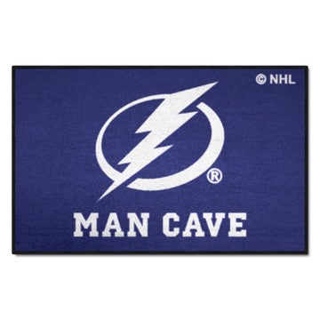 Wholesale-Tampa Bay Lightning Man Cave Starter NHL Accent Rug - 19" x 30" SKU: 14490