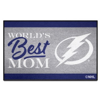 Wholesale-Tampa Bay Lightning Starter Mat - World's Best Mom NHL Accent Rug - 19" x 30" SKU: 34163