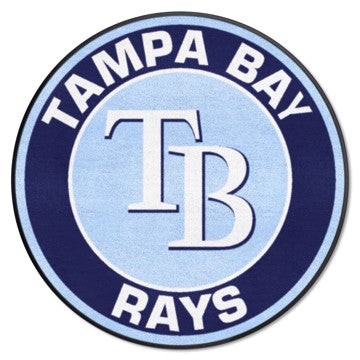 Wholesale-Tampa Bay Rays Roundel Mat MLB Accent Rug - Round - 27" diameter SKU: 18152