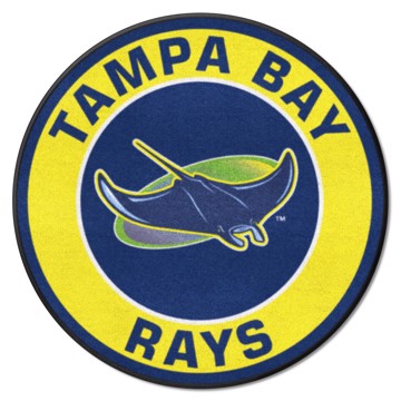 Wholesale-Tampa Bay Rays Roundel Mat MLB Accent Rug - Round - 27" diameter SKU: 28853