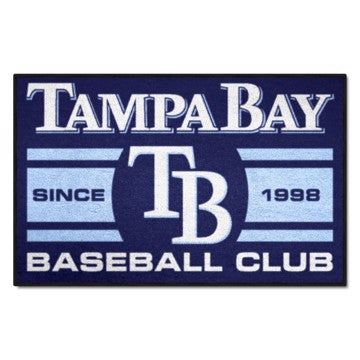 Wholesale-Tampa Bay Rays Starter Mat - Uniform MLB Accent Rug - 19" x 30" SKU: 18485