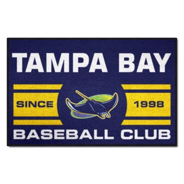 Wholesale-Tampa Bay Rays Starter Mat - Uniform MLB Accent Rug - 19" x 30" SKU: 30235