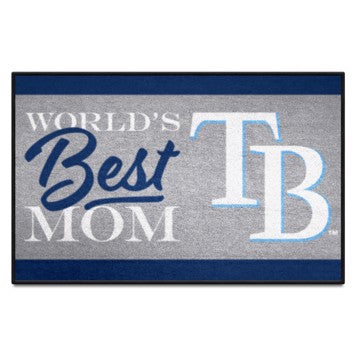 Wholesale-Tampa Bay Rays Starter Mat - World's Best Mom MLB Accent Rug - 19" x 30" SKU: 34113