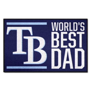 Wholesale-Tampa Bay Rays World's Best Dad Starter Mat MLB Accent Rug - 19" x 30" SKU: 31140