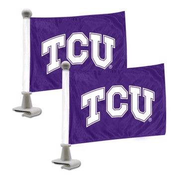 Wholesale-TCU Ambassador Flags Texas Christian University Ambassador Flags 4” x 6” - "TCU" Logo SKU: 61932