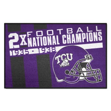 Wholesale-TCU Horned Frogs Dynasty Starter Mat 19"x30" SKU: 25948