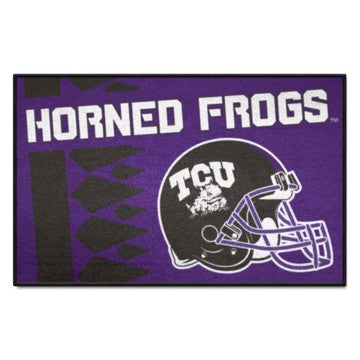 Wholesale-TCU Horned Frogs Starter Mat - Uniform NCAA Accent Rug - 19" x 30" SKU: 36829