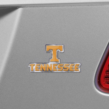 Wholesale-Tennessee Embossed Color Emblem 2 University of Tennessee Embossed Color Emblem 2 3.25” x 3.25 - "T & 'TENNESSEE'" Logo SKU: 60657