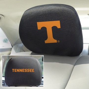 Wholesale-Tennessee Headrest Cover Set University of Tennessee Headrest Cover Set 10"x13" - "Power T" Logo & Wordmark SKU: 12594