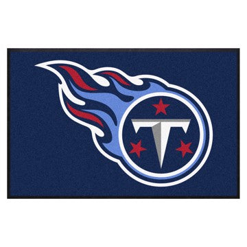 Wholesale-Tennessee Titans 4X6 High-Traffic Mat with Durable Rubber Backing NFL Commercial Mat - Landscape Orientation - Indoor - 43" x 67" SKU: 9897