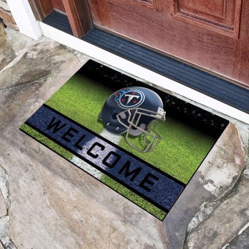 Wholesale-Tennessee Titans Crumb Rubber Door Mat NFL Outdoor Door Mat - 18" x 30" SKU: 19963