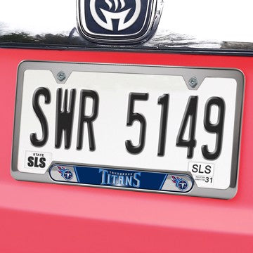 Wholesale-Tennessee Titans Embossed License Plate Frame NFL Exterior Auto Accessory - 6.25" x 12.25" SKU: 61970