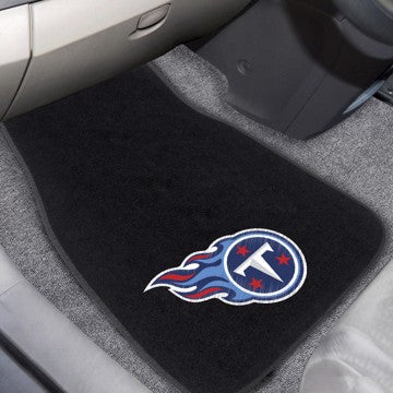 Wholesale-Tennessee Titans Embroidered Car Mat Set NFL Auto Floor Mat - 2 piece Set - 17" x 25.5" SKU: 20603