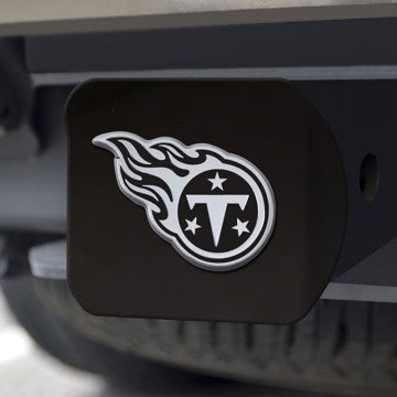 Wholesale-Tennessee Titans Hitch Cover NFL Chrome Emblem on Black Hitch - 3.4" x 4" SKU: 21590