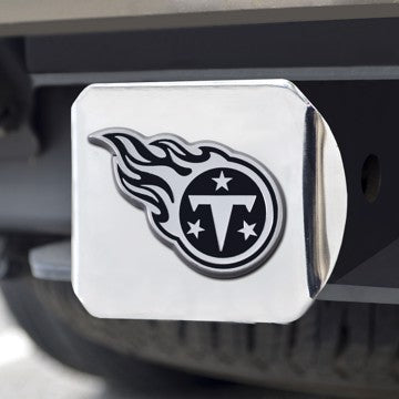 Wholesale-Tennessee Titans Hitch Cover NFL Chrome Emblem on Chrome Hitch - 3.4" x 4" SKU: 21589