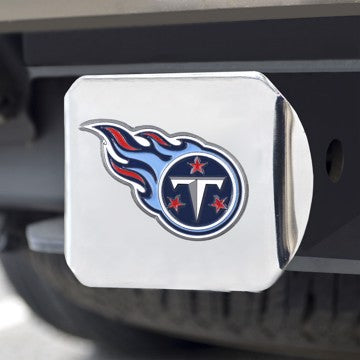 Wholesale-Tennessee Titans Hitch Cover NFL Color Emblem on Chrome Hitch - 3.4" x 4" SKU: 22618