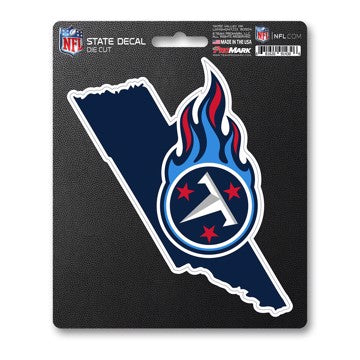 Wholesale-Tennessee Titans State Shape Decal NFL 1 piece - 5” x 6.25” (total) SKU: 61316