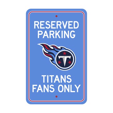 Wholesale-Tennessee Titans Team Color Reserved Parking Sign Décor 18in. X 11.5in. Lightweight NFL Lightweight Décor - 18" X 11.5" SKU: 32179