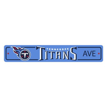 Wholesale-Tennessee Titans Team Color Street Sign Décor 4in. X 24in. Lightweight NFL Lightweight Décor - 4" X 24" SKU: 32230