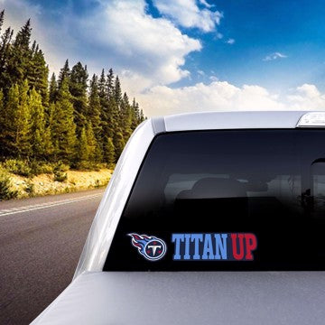 Wholesale-Tennessee Titans Team Slogan Decal NFL 2 piece - 3” x 12” (total) SKU: 61397