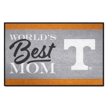 Wholesale-Tennessee Volunteers Starter Mat - World's Best Mom 19"x30" SKU: 34588
