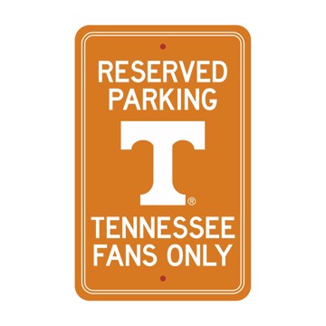 Wholesale-Tennessee Volunteers Team Color Reserved Parking Sign Décor 18in. X 11.5in. Lightweight SKU: 32198