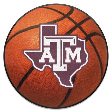 Wholesale-Texas A&M Aggies Basketball Mat 27" diameter SKU: 35859