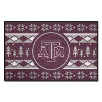 Wholesale-Texas A&M Aggies Holiday Sweater Starter Mat 19"x30" SKU: 25821
