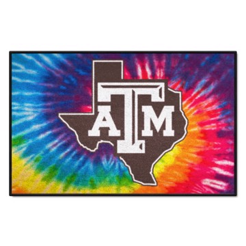 Wholesale-Texas A&M Aggies Starter Mat - Tie Dye 19"x30" SKU: 34054