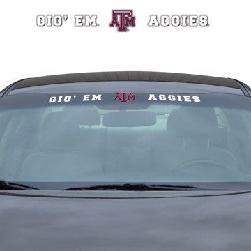 Wholesale-Texas A&M Windshield Decal Texas A&M University Windshield Decal 34” x 3.5 - Primary Logo and Team Wordmark SKU: 61532