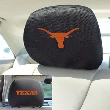 Wholesale-Texas Headrest Cover Set University of Texas Headrest Cover Set 10"x13" - "Longhorn" Logo & Wordmark SKU: 12599