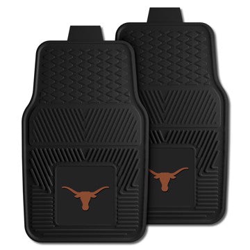 Wholesale-Texas Longhorns 2-pc Vinyl Car Mat Set 17in. x 27in. - 2 Pieces SKU: 8751