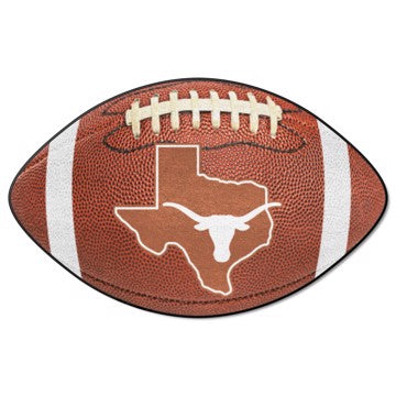 Wholesale-Texas Longhorns Football Mat NCAA Accent Rug - Shaped - 20.5" x 32.5" SKU: 36579