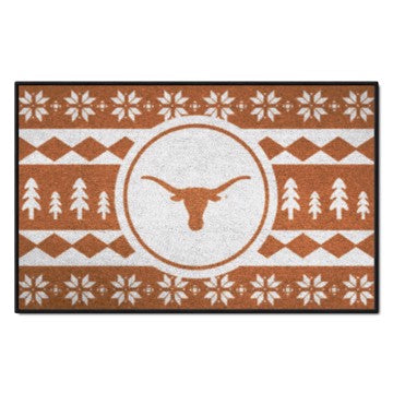 Wholesale-Texas Longhorns Holiday Sweater Starter Mat 19"x30" SKU: 25853